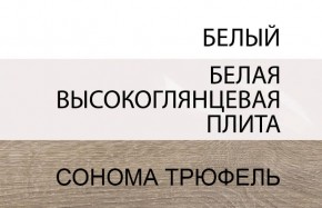 Шкаф 2D/TYP 20A, LINATE ,цвет белый/сонома трюфель в Карталах - kartaly.ok-mebel.com | фото 4