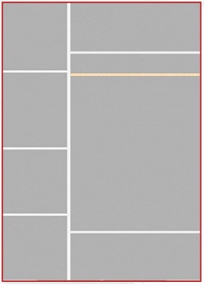 Шкаф 3-х дверный Ольга-1Н для одежды и белья в Карталах - kartaly.ok-mebel.com | фото 4