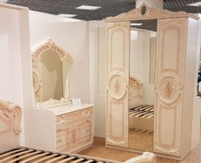 Шкаф 3-х дверный с зеркалами (01.143) Роза (беж) в Карталах - kartaly.ok-mebel.com | фото 3