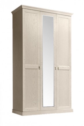 Шкаф 3-х дверный (с зеркалом) для платья и белья Венеция дуб седан (ВНШ1/3) в Карталах - kartaly.ok-mebel.com | фото