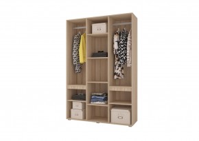 Шкаф 3-х створчатый АНТАЛИЯ (Сонома/Графит софт) в Карталах - kartaly.ok-mebel.com | фото 2