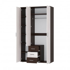 Шкаф 3-х створчатый Белла (Венге/Ясень белый) в Карталах - kartaly.ok-mebel.com | фото 2