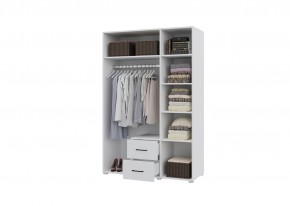 Шкаф 3-х створчатый с ящиками VICTOR (Белый-Бетон) в Карталах - kartaly.ok-mebel.com | фото 2