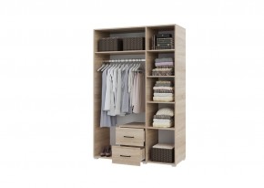 Шкаф 3-х створчатый с ящиками VICTOR (Сонома-Белый) в Карталах - kartaly.ok-mebel.com | фото 2