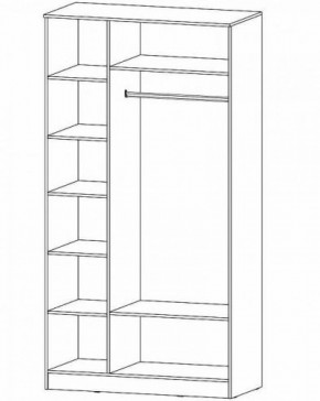 ГАММА Шкаф 3-х створчатый в Карталах - kartaly.ok-mebel.com | фото 2