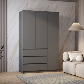 Шкаф 3-х створчатый Симпл ШК-08 (графит) в Карталах - kartaly.ok-mebel.com | фото 3