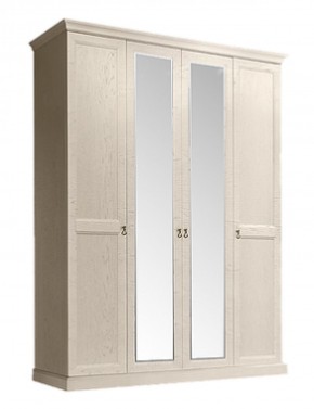 Шкаф 4-х дверный (2 зеркала) для платья и белья Венеция дуб седан (ВНШ1/4) в Карталах - kartaly.ok-mebel.com | фото