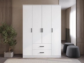 Шкаф 4-х створчатый Титан (белый) в Карталах - kartaly.ok-mebel.com | фото