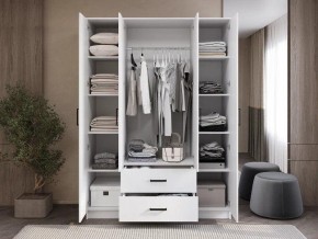 Шкаф 4-х створчатый Титан (белый) в Карталах - kartaly.ok-mebel.com | фото 2