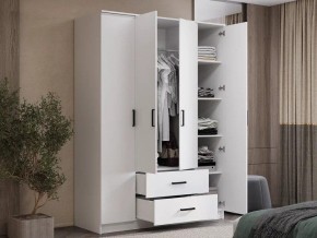 Шкаф 4-х створчатый Титан (белый) в Карталах - kartaly.ok-mebel.com | фото 4