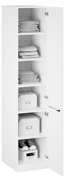 Шкаф для белья Глосс СМ-319.07.002 в Карталах - kartaly.ok-mebel.com | фото 2