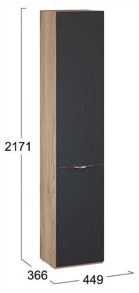 Шкаф для белья Глосс СМ-319.07.011 в Карталах - kartaly.ok-mebel.com | фото 4