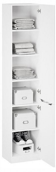 Шкаф для белья Глосс СМ-319.07.012 в Карталах - kartaly.ok-mebel.com | фото 3