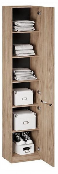 Шкаф для белья Глосс СМ-319.07.012 в Карталах - kartaly.ok-mebel.com | фото 2