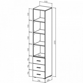 Шкаф для белья Мартин-2 в Карталах - kartaly.ok-mebel.com | фото 4