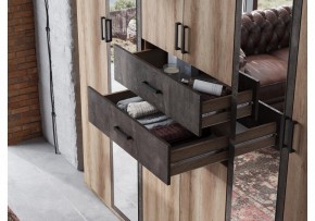 Шкаф для белья Паркинс в Карталах - kartaly.ok-mebel.com | фото 5