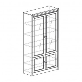 Шкаф для книг №184 "Лючия" Дуб оксфорд серый в Карталах - kartaly.ok-mebel.com | фото 2