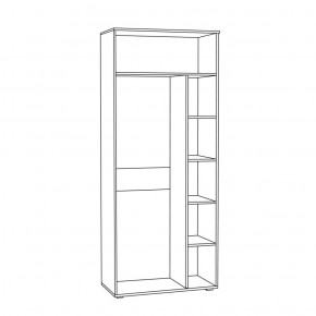 Шкаф для одежды 1751 Бьянка в Карталах - kartaly.ok-mebel.com | фото 2