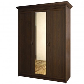 Шкаф для одежды 3-дверный с зеркалом №671 Флоренция Дуб оксфорд в Карталах - kartaly.ok-mebel.com | фото