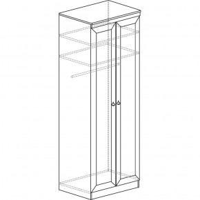 Шкаф для одежды №609 Инна Денвер темный в Карталах - kartaly.ok-mebel.com | фото 3