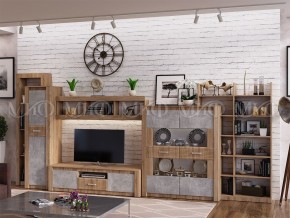 ТЕРРА Шкаф для посуды  (Бетон темный/дуб сонома) в Карталах - kartaly.ok-mebel.com | фото 3