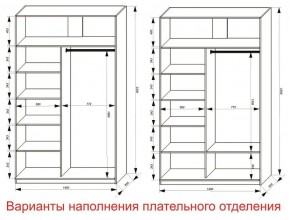 Шкаф-купе 1400 серии SOFT D8+D2+B2+PL4 (2 ящика+F обр.штанга) профиль «Графит» в Карталах - kartaly.ok-mebel.com | фото 8