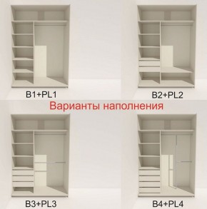 Шкаф-купе 1600 серии SOFT D8+D2+B2+PL4 (2 ящика+F обр.штанга) профиль «Графит» в Карталах - kartaly.ok-mebel.com | фото 6