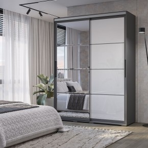 Шкаф-купе Крафт-6 1.6 м ШКК-06 (графит) в Карталах - kartaly.ok-mebel.com | фото