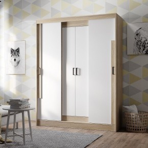 Шкаф-купе Смарт ШКК-06 (дуб сонома/белый) в Карталах - kartaly.ok-mebel.com | фото