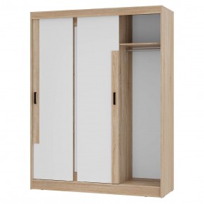 Шкаф-купе Смарт ШКК-06 (дуб сонома/белый) в Карталах - kartaly.ok-mebel.com | фото 4