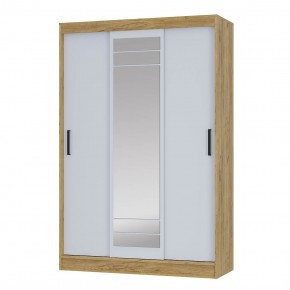 Шкаф-купе Тео ШКК-02 (крафт/белый) в Карталах - kartaly.ok-mebel.com | фото 2