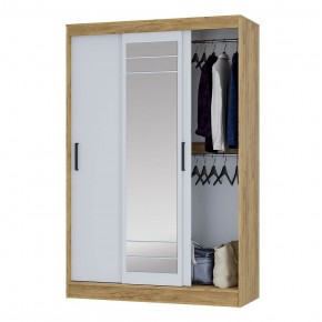 Шкаф-купе Тео ШКК-02 (крафт/белый) в Карталах - kartaly.ok-mebel.com | фото 3