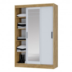 Шкаф-купе Тео ШКК-02 (крафт/белый) в Карталах - kartaly.ok-mebel.com | фото 4