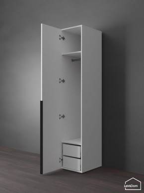 Шкаф Linnea MHR-1-3 2050х400х510 (Белый-М 11.1.2) в Карталах - kartaly.ok-mebel.com | фото 5