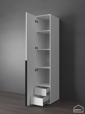 Шкаф Linnea MHR-1-3 2050х400х510 (Белый-М 11.1.2) в Карталах - kartaly.ok-mebel.com | фото 6