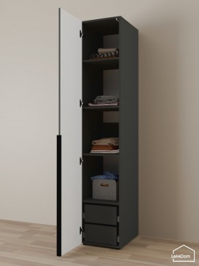 Шкаф Linnea MHR-1-4 2050х400х510 (Графит-М 11.1.25) в Карталах - kartaly.ok-mebel.com | фото 5