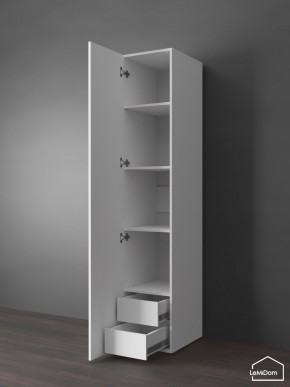 Шкаф Linnea MHR-1PO-4 2050х400х510 (Белый-М 11.1.1) в Карталах - kartaly.ok-mebel.com | фото 4