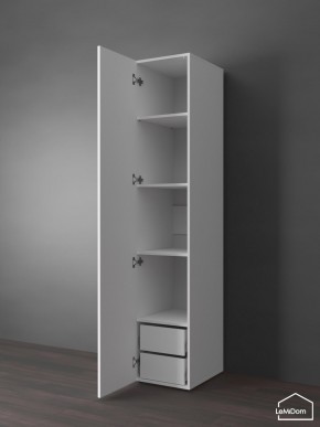 Шкаф Linnea MHR-1PO-4 2050х400х510 (Белый-М 11.1.1) в Карталах - kartaly.ok-mebel.com | фото 5