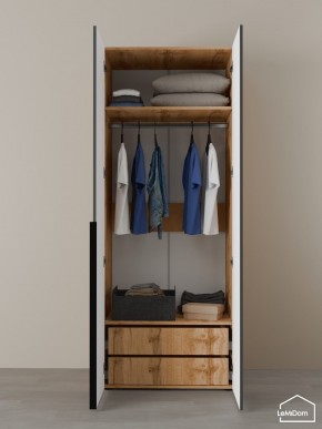 Шкаф Linnea MHR-2-3 2050х800х510 (ДВ-М 11.1.25) в Карталах - kartaly.ok-mebel.com | фото 5