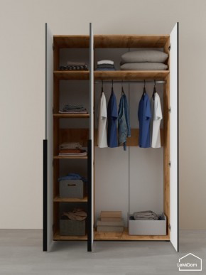 Шкаф Linnea MHR-3-1 2050х1200х510 (ДВ-М 11.1.25) в Карталах - kartaly.ok-mebel.com | фото 4
