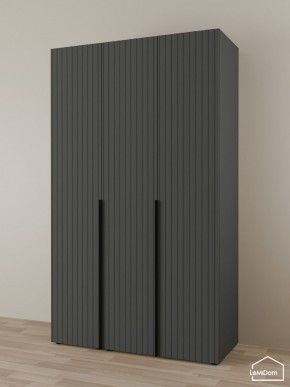 Шкаф Linnea MHR-3-1 2050х1200х510 (Графит-М 11.1.25) в Карталах - kartaly.ok-mebel.com | фото