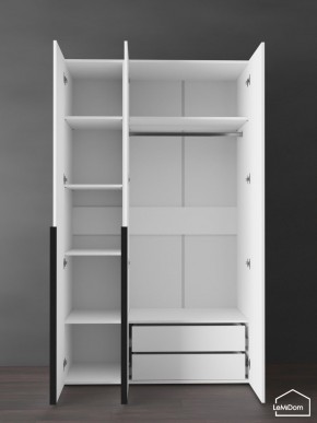 Шкаф Linnea MHR-3-2 2050х1200х510 (Белый-М 11.1.2) в Карталах - kartaly.ok-mebel.com | фото 5