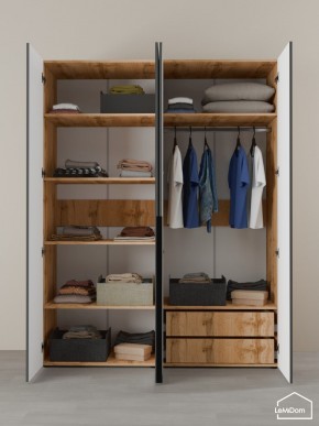 Шкаф Linnea MHR-4-2 2050х1600х510 (ДВ-М 11.1.25) в Карталах - kartaly.ok-mebel.com | фото 6