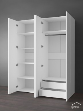 Шкаф Linnea MHR-4PO-2 2050х1600х510 (Белый-М 11.1.2) в Карталах - kartaly.ok-mebel.com | фото 6