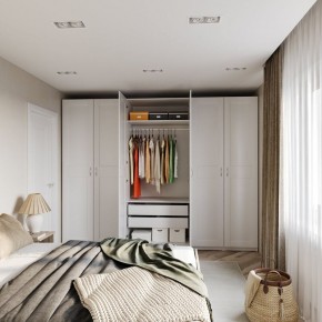 Шкаф МАКС двухстворчатый, цвет белый в Карталах - kartaly.ok-mebel.com | фото 4