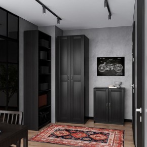 Шкаф МАКС двухстворчатый, цвет Дуб Венге в Карталах - kartaly.ok-mebel.com | фото 4