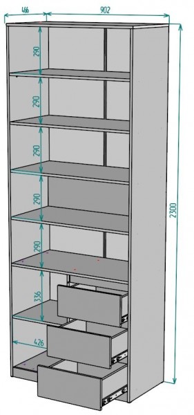 Шкаф Мальта H190 в Карталах - kartaly.ok-mebel.com | фото 2