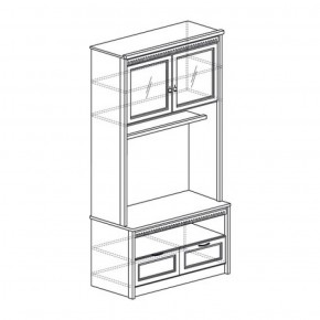 Шкаф многоцелевой №187 "Лючия" Дуб оксфорд серый в Карталах - kartaly.ok-mebel.com | фото 2