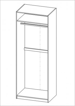 Шкаф ПЕГАС двухдверный, цвет Дуб Сонома в Карталах - kartaly.ok-mebel.com | фото 3