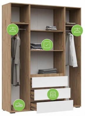 Шкаф платяной Элла в Карталах - kartaly.ok-mebel.com | фото 4